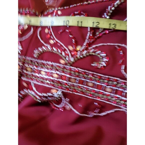 BICICI & COTY  Burgundy formal gown Size Large - Picture 12 of 13